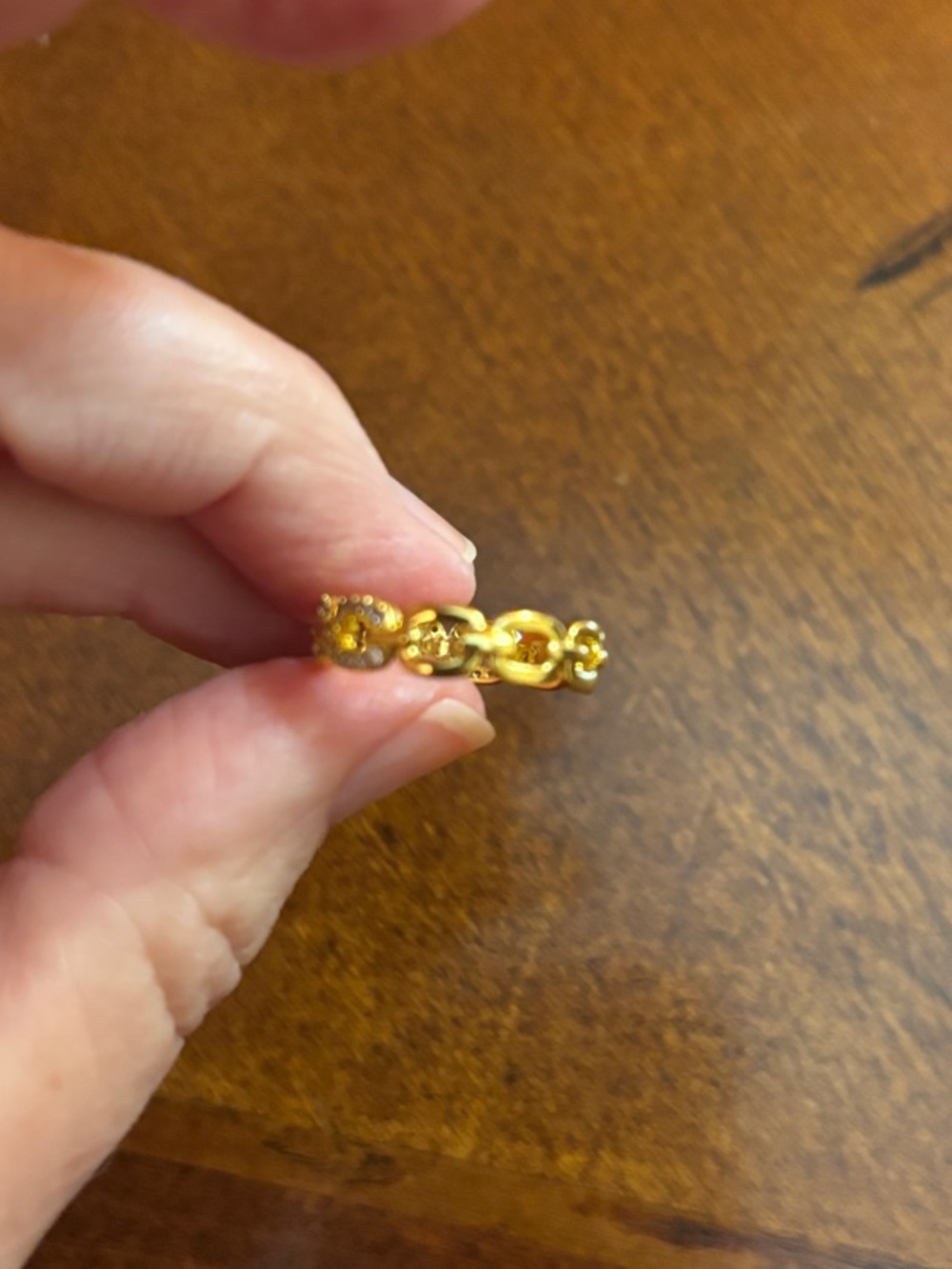 Beautiful chain link ring - Picture 5 of 5